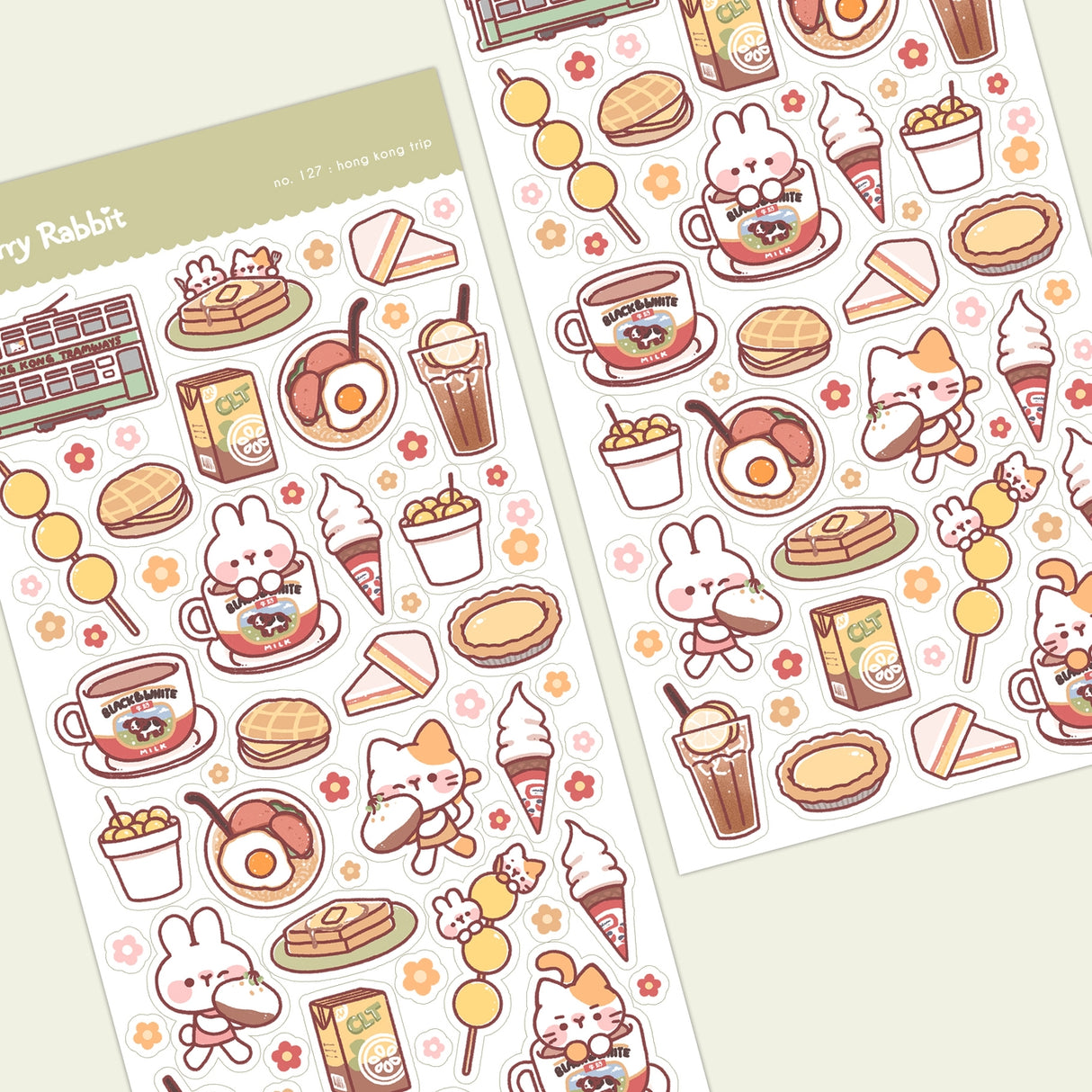 Cherry Rabbit - Hong Kong Trip Sticker Sheet