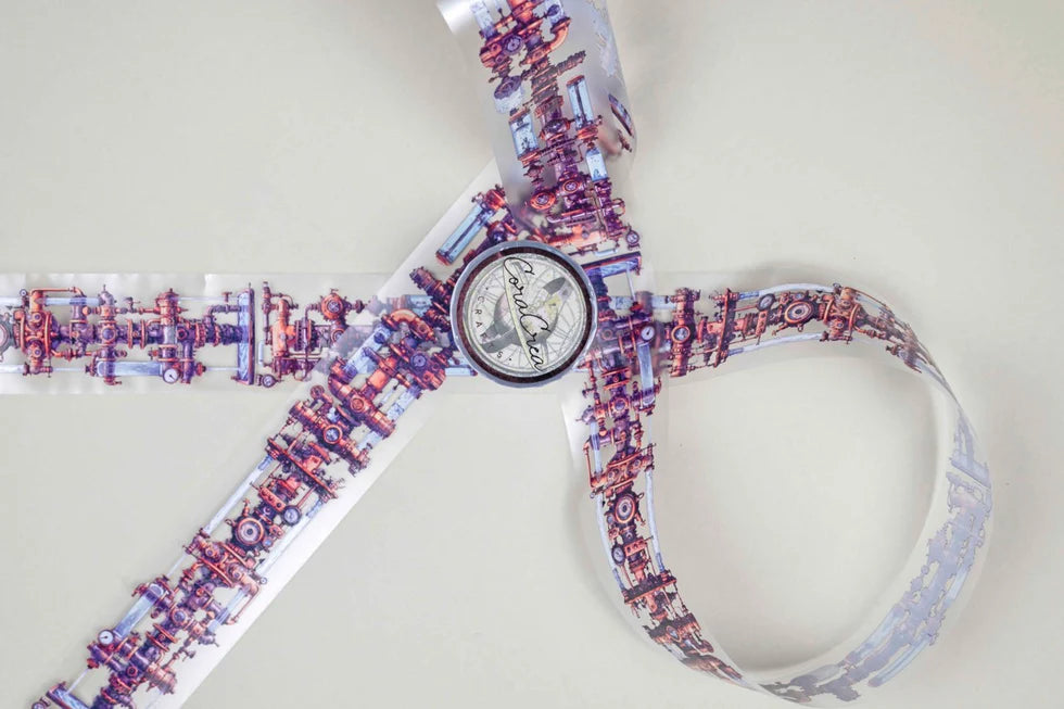 CoraCreaCrafts Hydraulic Steam PET Tape