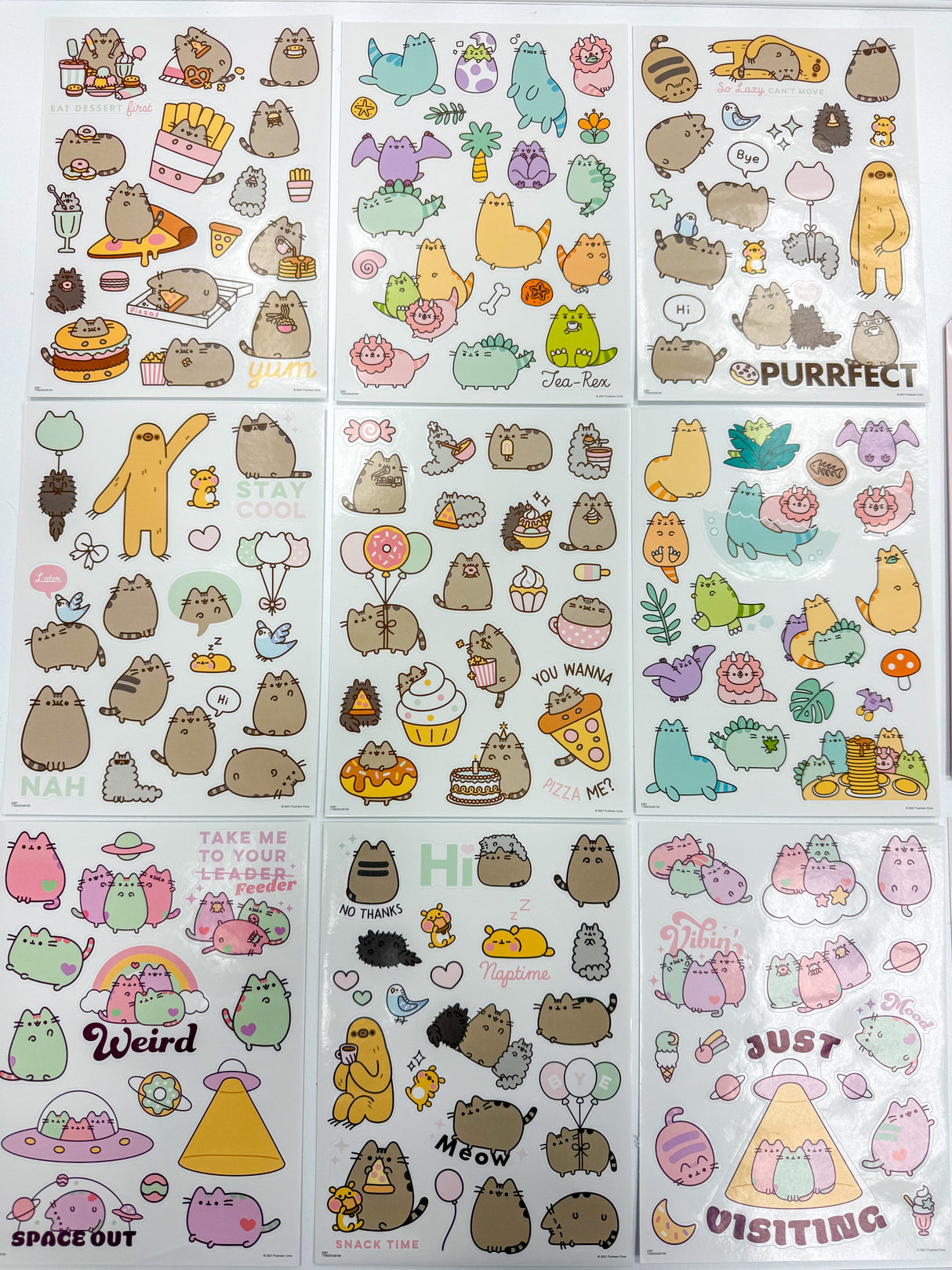 Pusheen The Cat Variety Pack (100+ Sticker)
