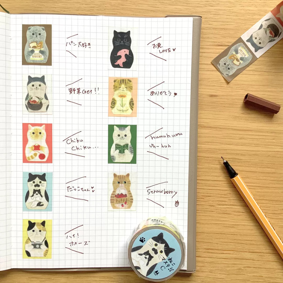 4legs Cat Washi Tape (C)