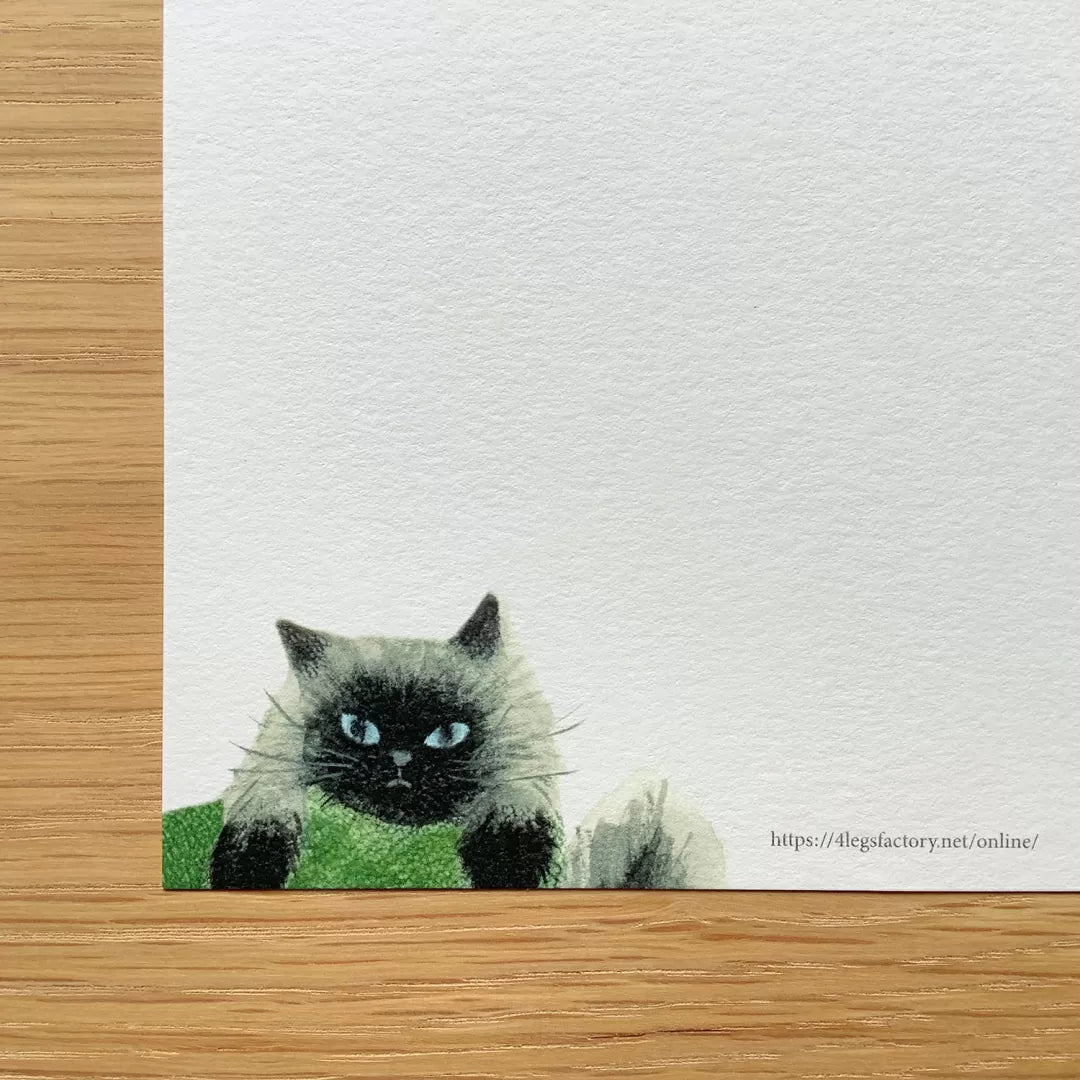 4legs Postcard - Us and Cats 1