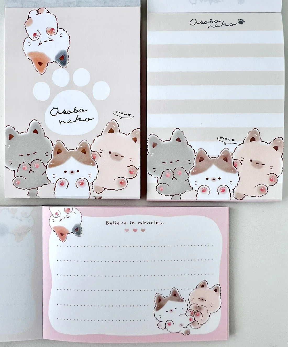 Kitten Cat Osoba Neko Mini Notepad