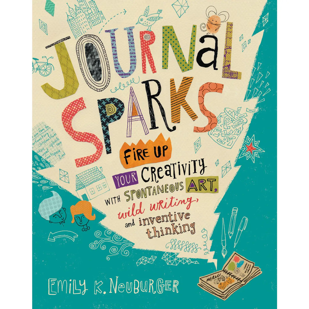 Sixty inventive writing prompts, guided exercises, and crafty activities designed to jumpstart creative journaling, storytelling, and self-expression are accompanied by inspiring examples from journals of people of all ages and instructions for making a one-of-a-kind blank book of your own.
Do you want to keep a journal but don’t know where to start? Get inspired with 60 interactive writing prompts and craft how-tos to expand your imagination and stimulate your creativity. Using words, drawing, collage, an