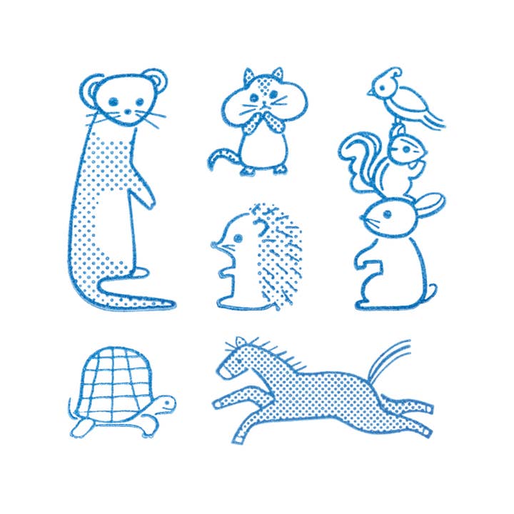 KORI JIRUSHI Crystal Clarity Stamp Set- Animals