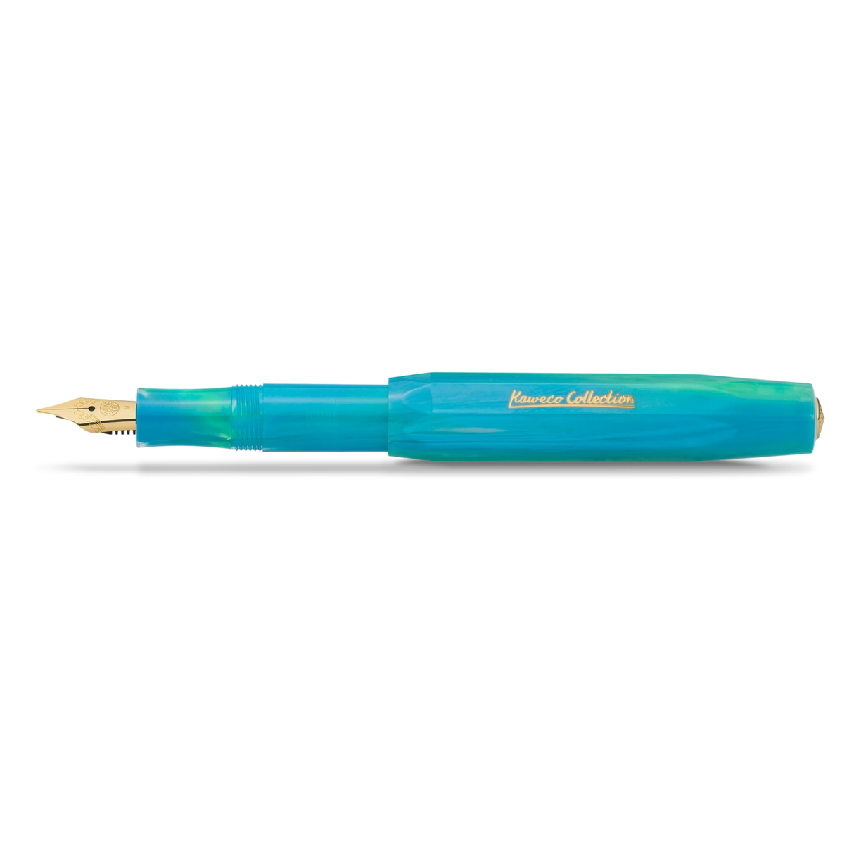 Kaweco COLLECTION Fountain Pen - Marble Ocean
Explore the depths of the world's oceans
Get ready to go on a treasure hunt with our new Kaweco Collection fountain pen. The Marble Ocean combines the dynamic shades of green and blue with flowing lightness, which reflect the variety of colours of the ocean. From crystal clear, turquoise waters, deep blue seabed and even fluorescent flora and fauna, the Kaweco Collection Marble Ocean finds a stream of inspiration in it.