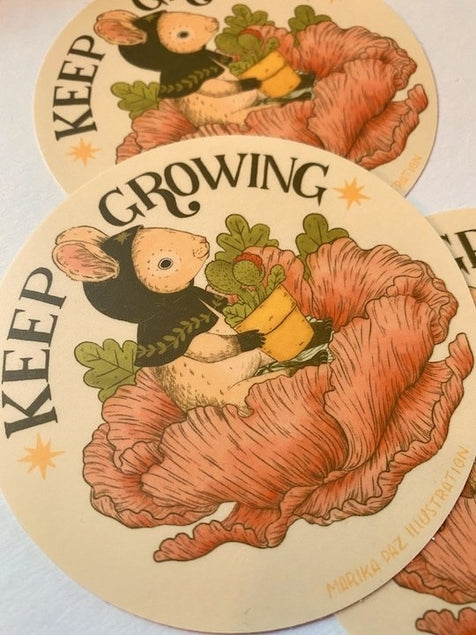 Marika Paz Illustration - Keep Growing Sticker