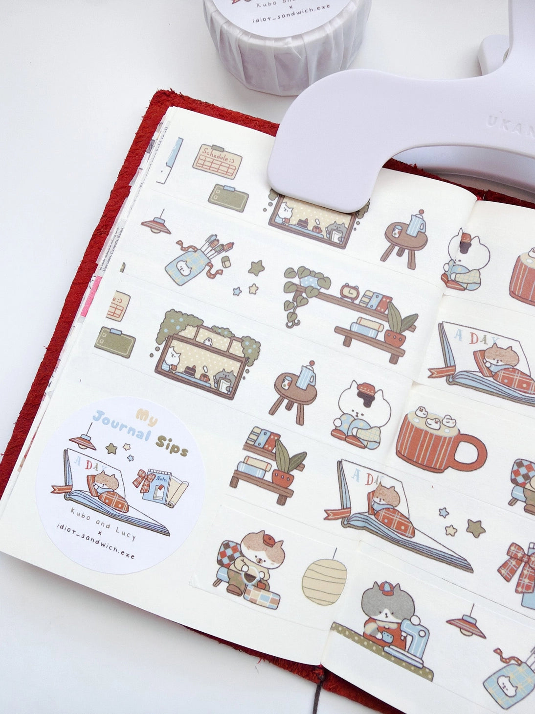 Kuboandlucy X Idiot Sandwich My Journal Sips V.1 (Cafe Journaling) Washi Tape
20mm Japanese Washi Tape
Exclusive collaboration with Idiot Sandwich
Perfect for all planners, journals or add a little personality to your letters or gift wrapping