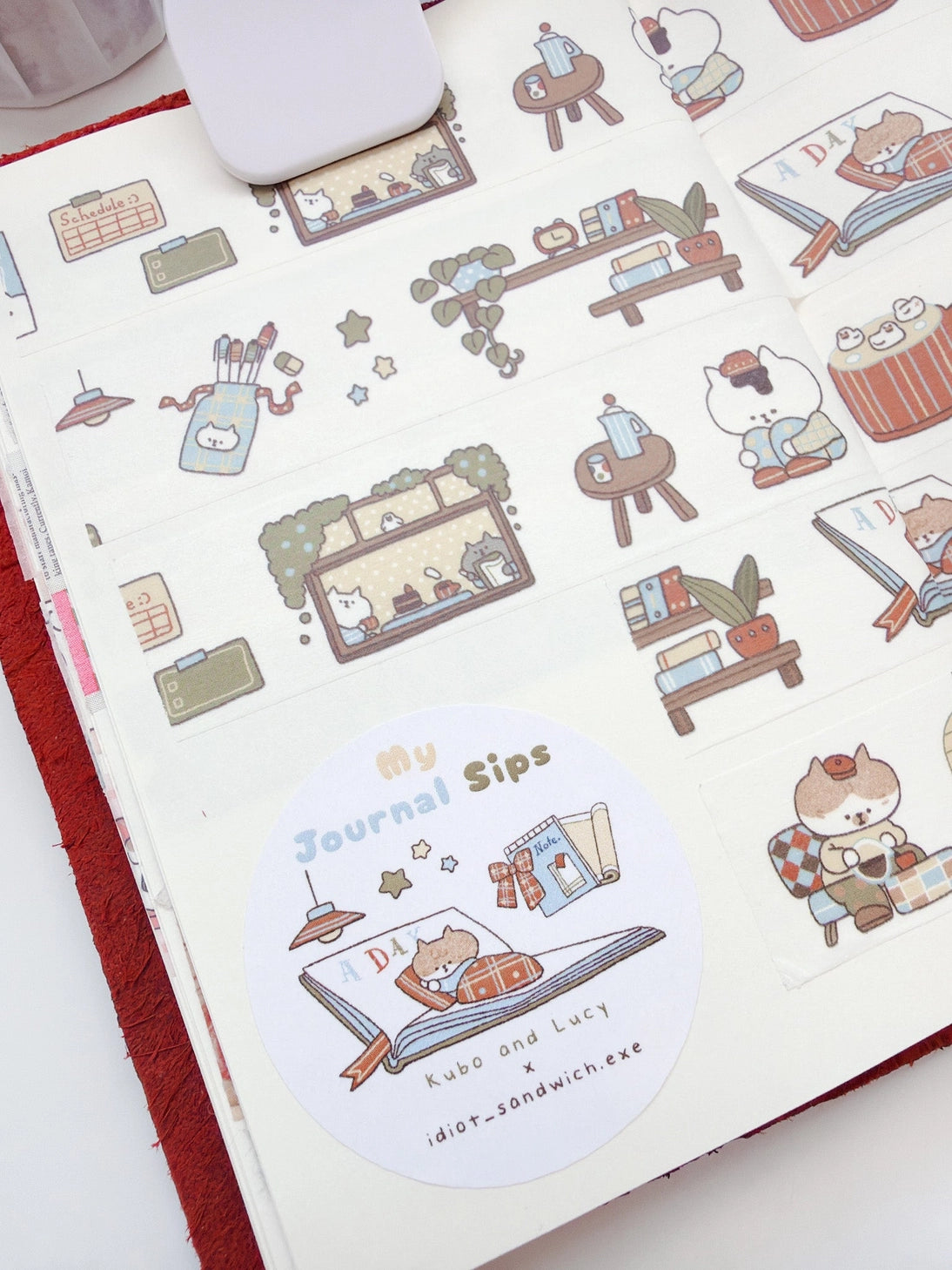 Kuboandlucy X Idiot Sandwich My Journal Sips V.1 (Cafe Journaling) Washi Tape
20mm Japanese Washi Tape
Exclusive collaboration with Idiot Sandwich
Perfect for all planners, journals or add a little personality to your letters or gift wrapping