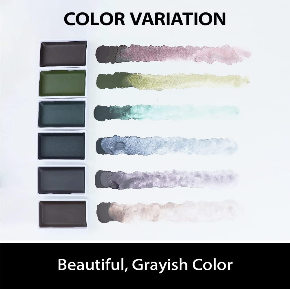 Colores de grafito de acuarela Kuretake Gansai Tambi