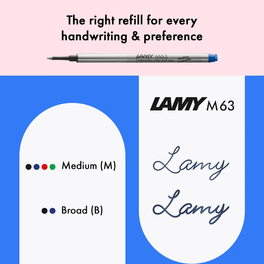 Fountain pen, icon, global success: the LAMY safari has been a beloved classic since its introduction in the 1980s and enjoys a cult status untypical for a writing instrument. Countless colours and ever-changing special editions make hearts beat faster - whether for the pencil case or the carefully curated fountain pen collection.
The LAMY safari is more than the sum of its details: it is aesthetic, robust and individual. The distinctive, self-sprung clip keeps the writing instrument securely fastened in p