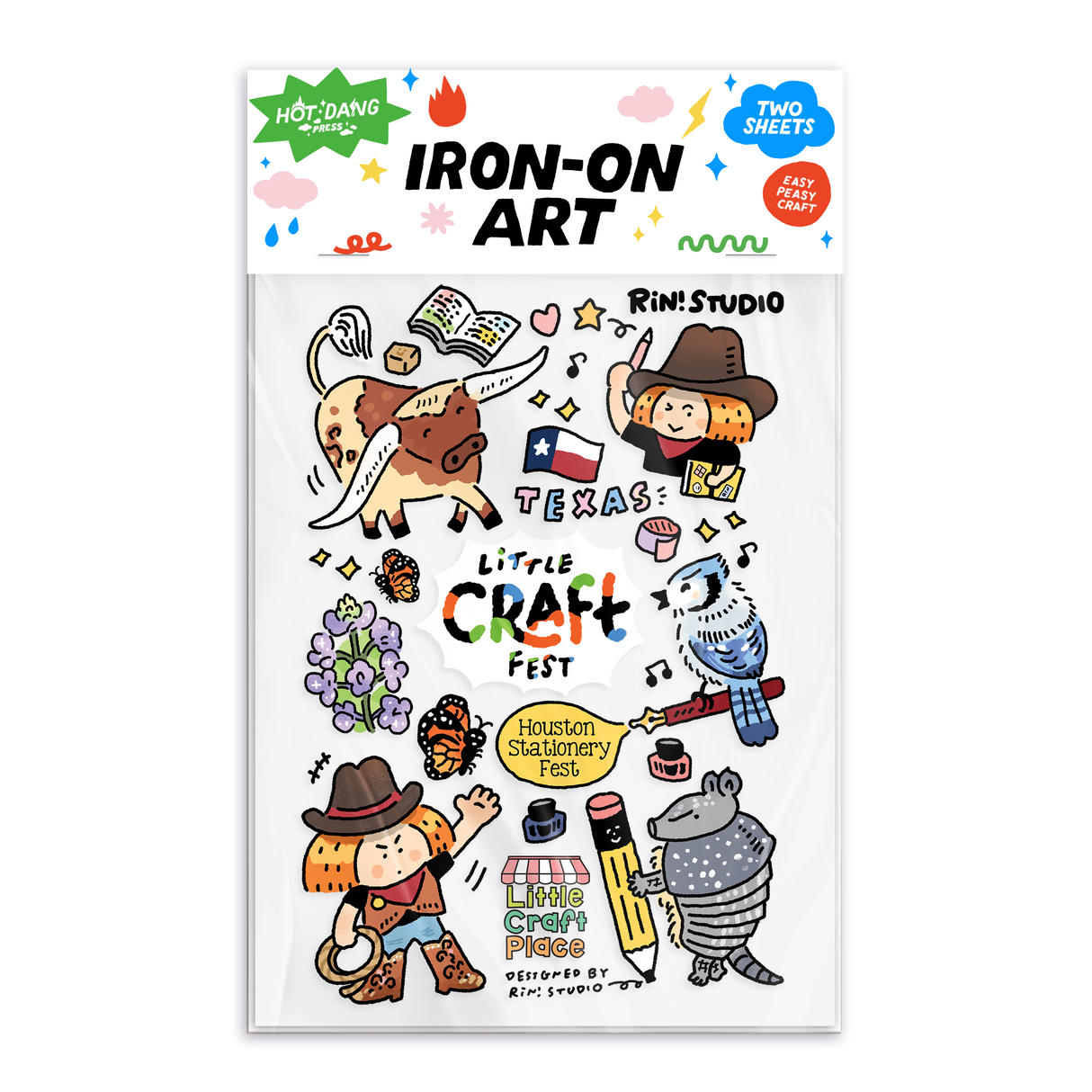 Iron-on Transfer Sheets - Little Craft Fest x RiN! Studio (Pack of 2)