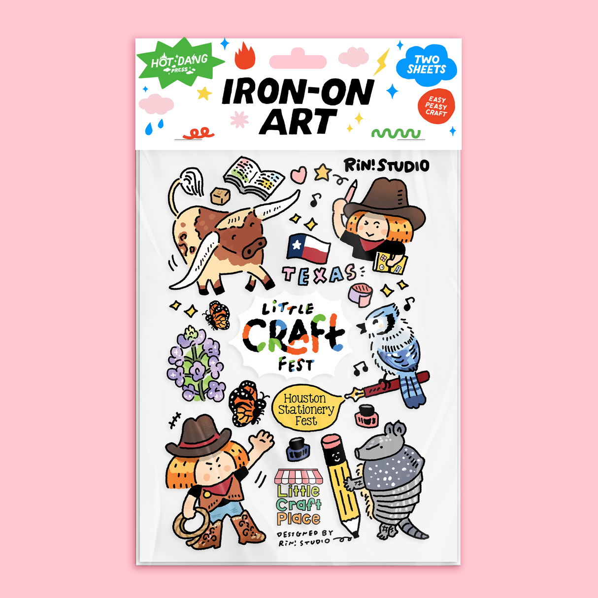 Iron-on Transfer Sheets - Little Craft Fest x RiN! Studio (Pack of 2)