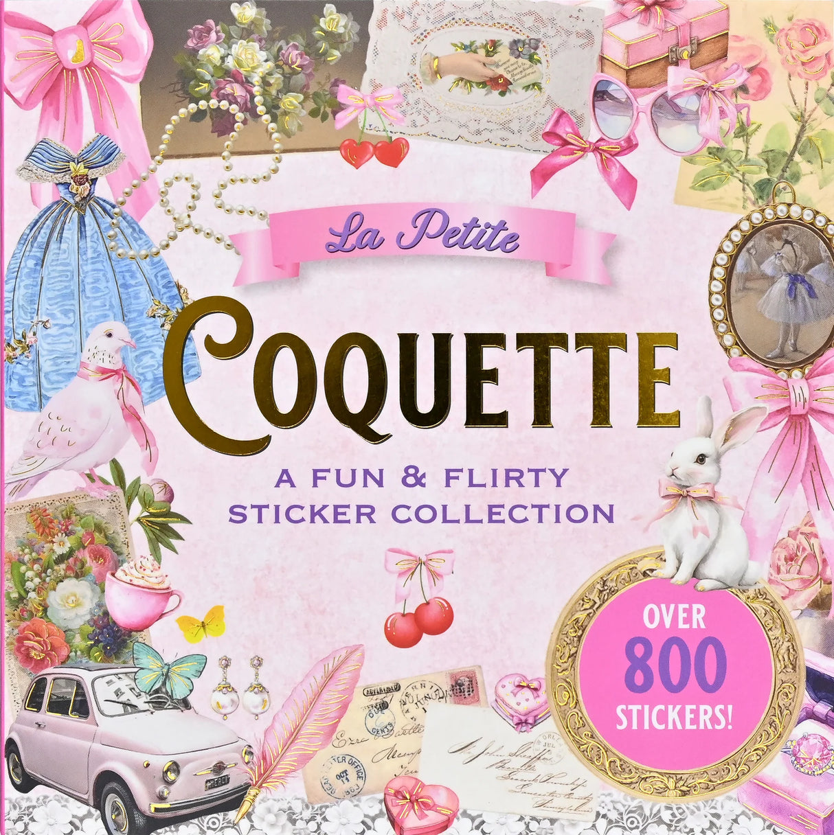 Celebrate the power of all things pink and pretty with this fun and flirty sticker book!
50 vibrant pages brim with more than 800 stickers, all featuring a feminine flourish!
Eclectic assortment spans a diverse range: Buttons, bows, and berries; kittens and cupcakes; hearts and flowers; vintage delights; plus an assortment of beautiful borders, labels, uplifting phrases, and more!