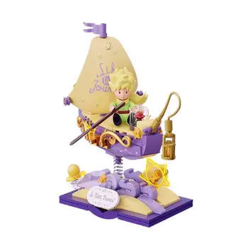 The Starry Ride Boat takes you directly into the dreamy world of Antoine de Saint-Exupéry's "The Little Prince". In this officially licensed diorama, the prince glides in a boat through a sparkling sea of stars – a scene that combines a sense of adventure, fairytale atmosphere and childlike imagination. The imagery is reminiscent of the original illustrations of the classic, but at the same time the model looks like a piece of modern star poetry you can touch. Nostalgia and magic merge here to create an exp