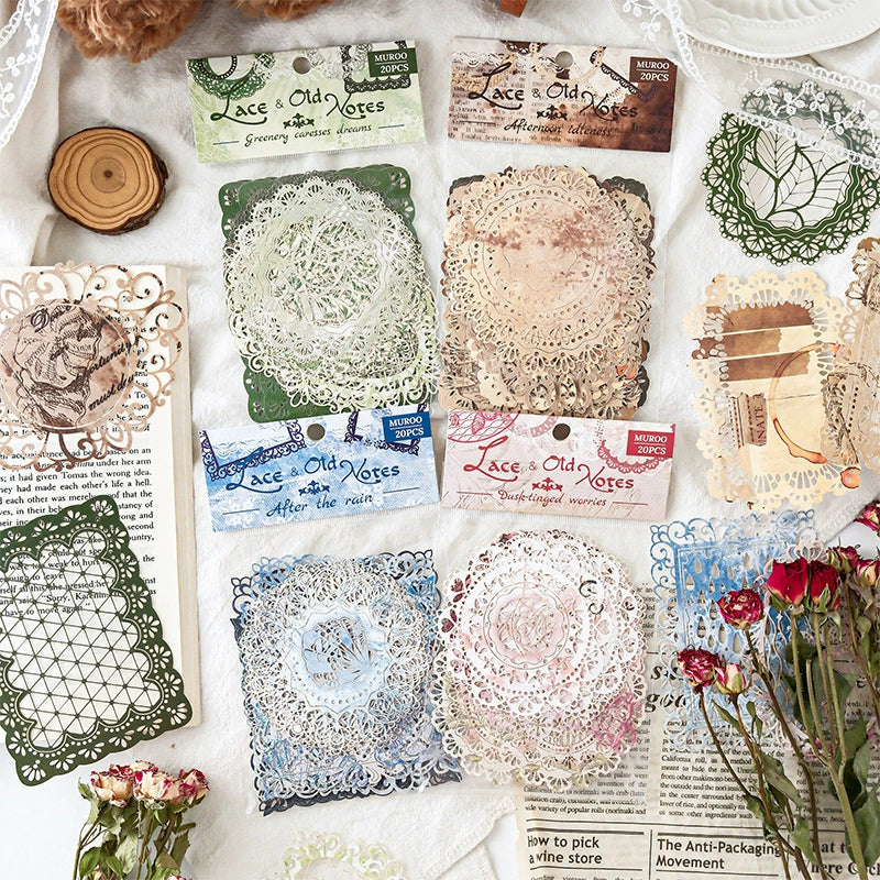 This vintage themed ephemera pack includes 20 pieces of cute paper materials in different color schemes! Each pack comes with pieces in 4 varying styles with 5 of each design.
These pieces make great card decoration, collage pieces, or additions to your journal spreads!