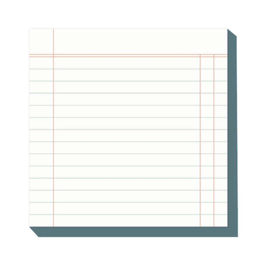 Ledger 6x6 Notepad