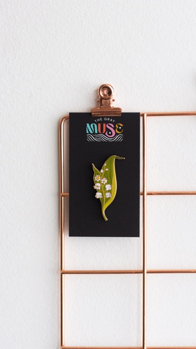 Lily-Of-The-Valley Enamel Pin