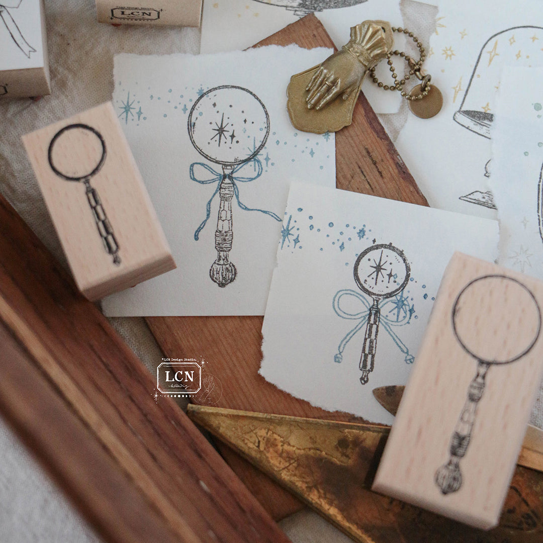 Lin Chia Ning Wooden Stamp - Magnifying Glass Large