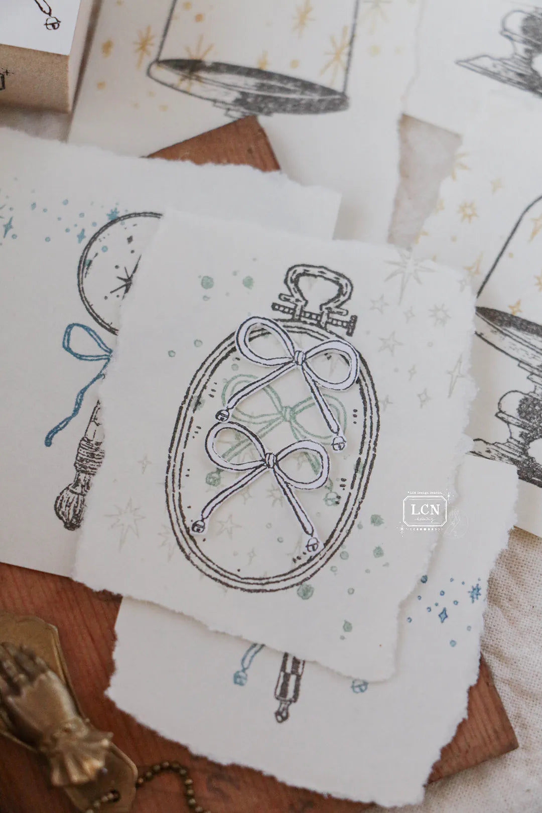 Lin Chia Ning Wooden Stamp - Bow Stamp Set