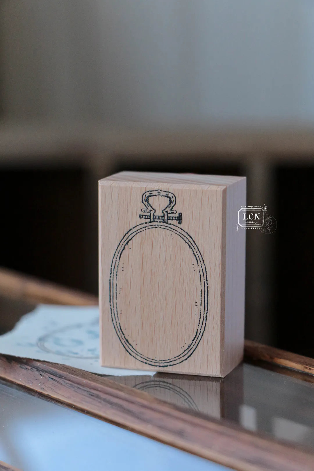 Lin Chia Ning Wooden Stamp - Embroidery Hoop