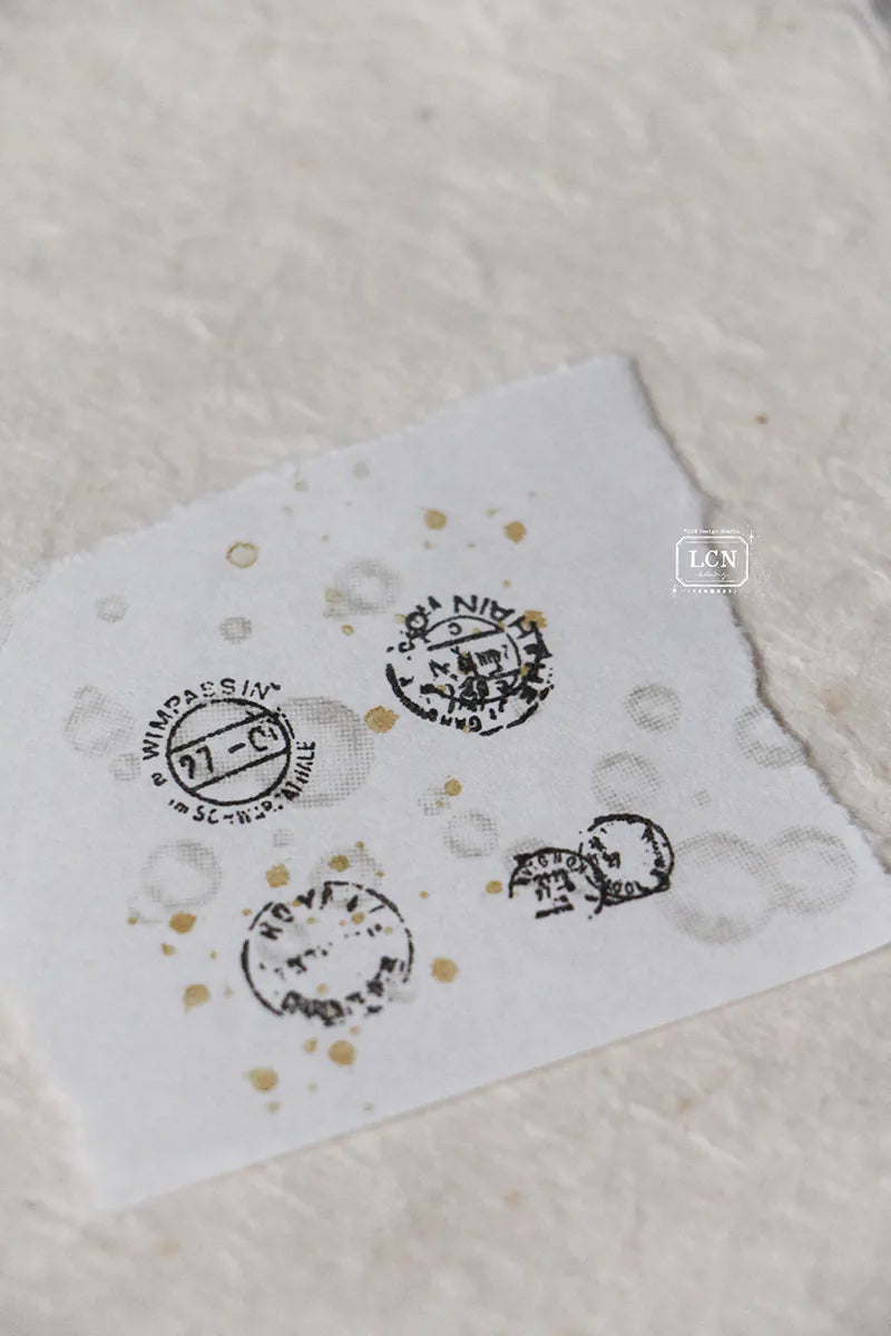 Lin Chia Ning Wooden Stamp - Mini Postage Marks Stamp Set