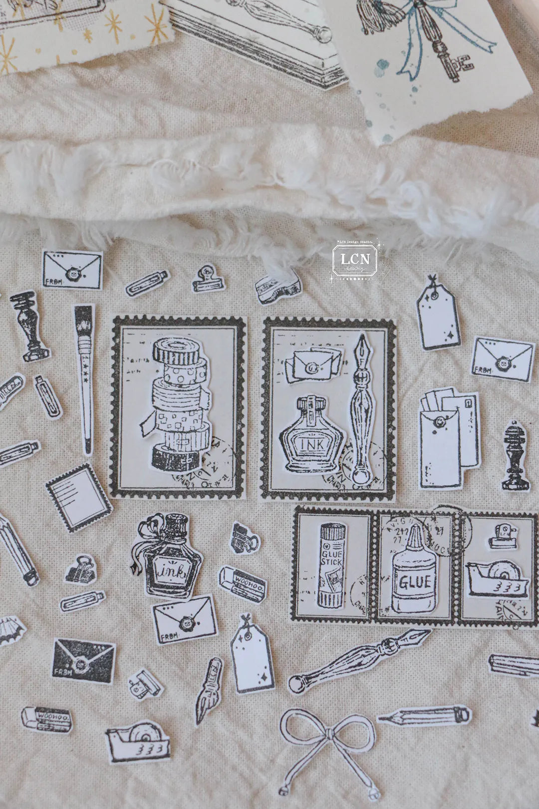Lin Chia Ning Wooden Stamp - On the Desk Stamp Set 2