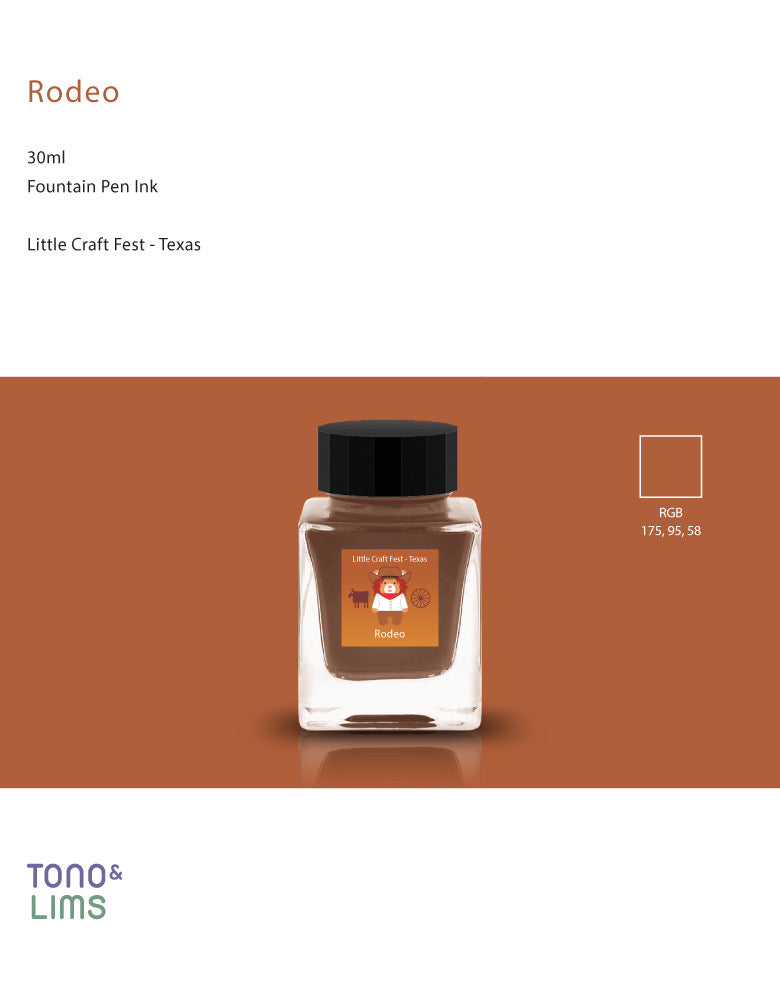 Little Craft Fest X TONO & LIMS Exclusive Ink - Rodeo Brown