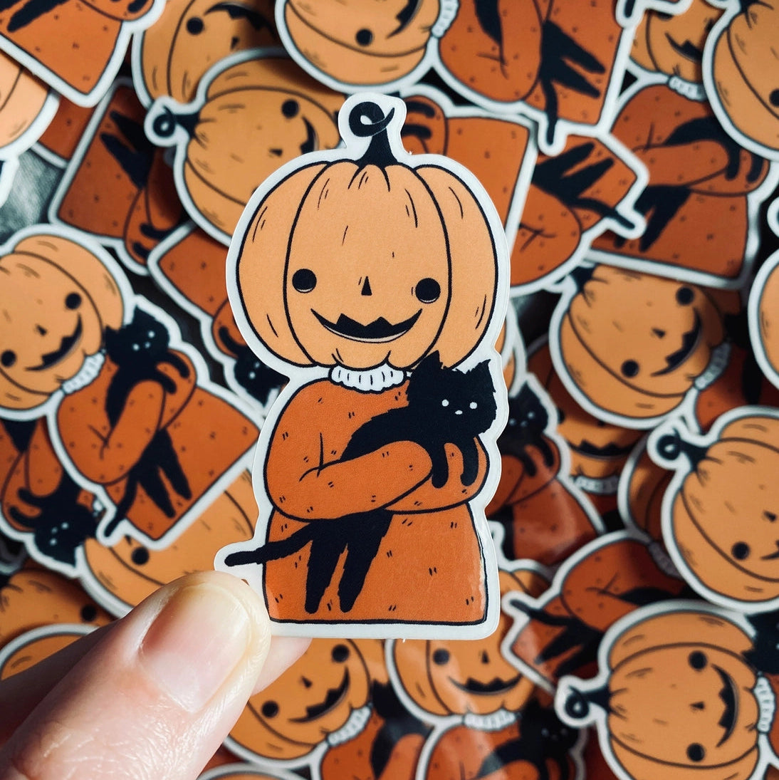 Little Spooky Studio Clear Vinyl Sticker - Pumpkin Friend
A clear sticker version of my pumpkin friend.
3in wide
Waterproof