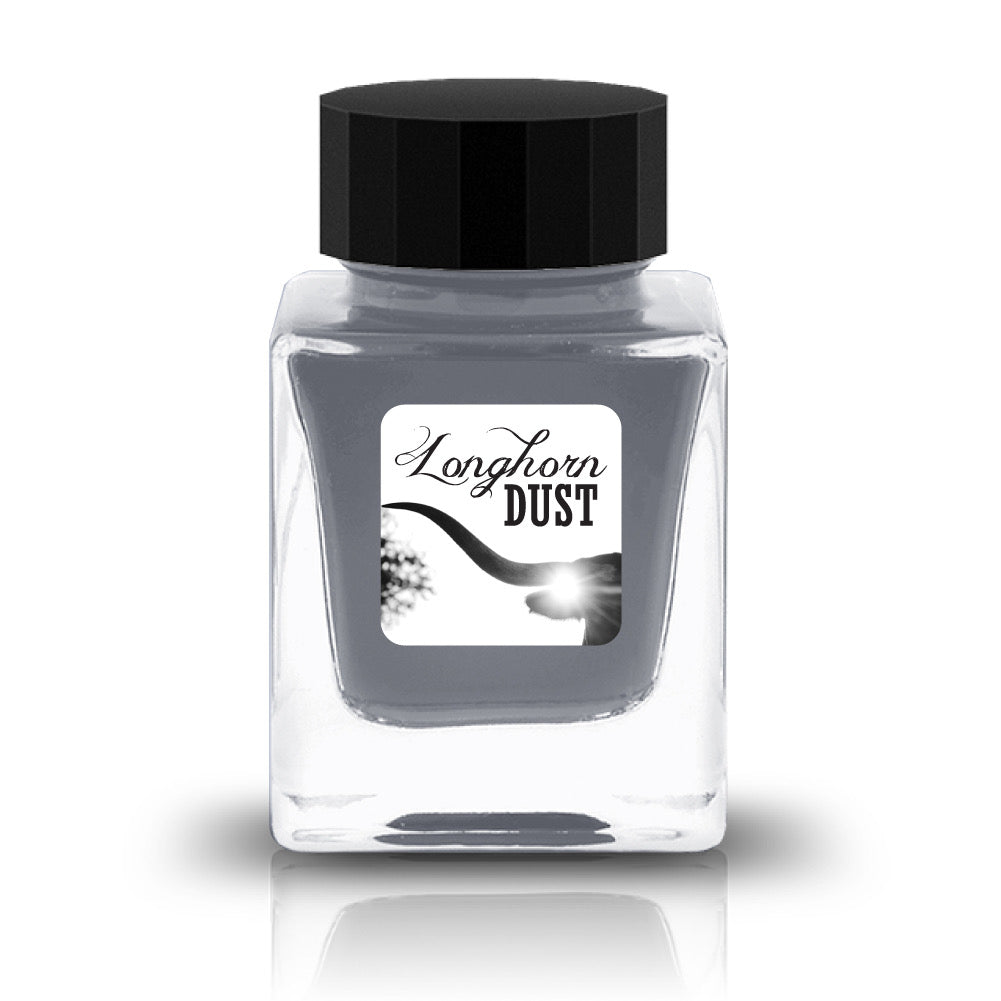 Inspired by the enduring spirit of the Texas longhorn, Longhorn Dust is a smoky blue‑gray that whispers strength. Understated yet commanding, it brings a quiet elegance to every stroke.