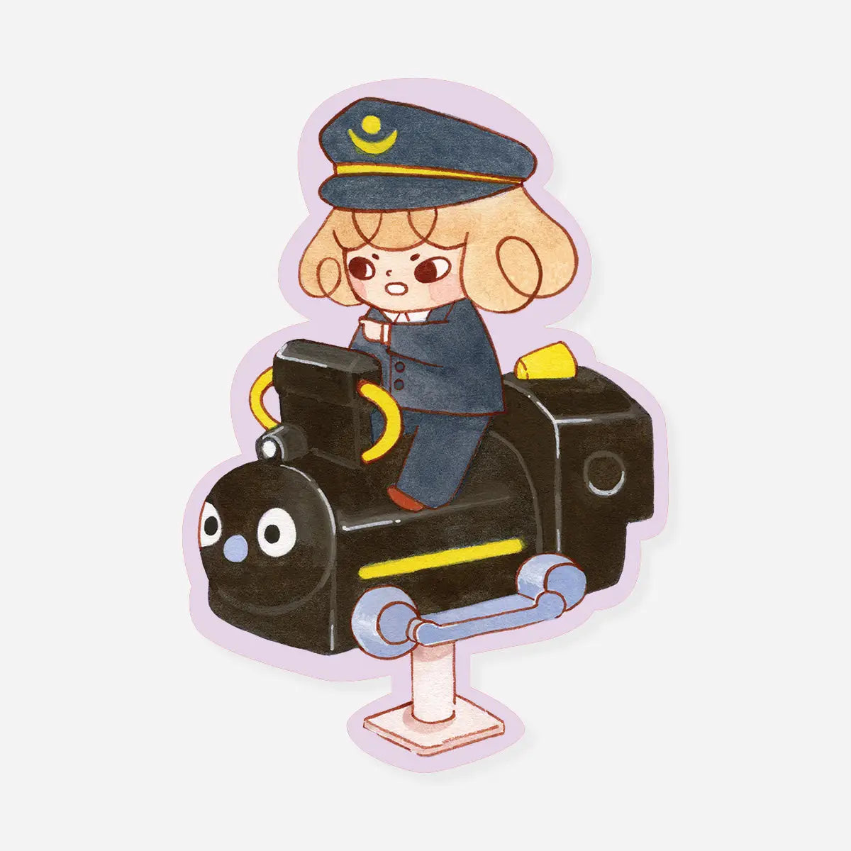 LoveSoup Studio - Play, All Aboard Sticker Vinyl Sticker
Matte sticker
water resistant
5.9 x 8.4cm (2.3 x 3.3 inches)