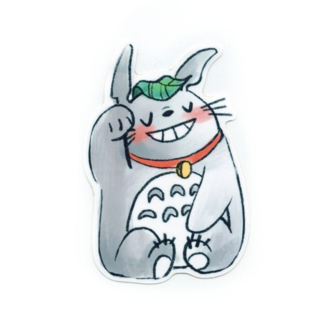 Pegatina del gato de la suerte Totoro