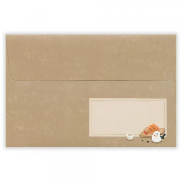 Relaxing Animals Day - A mini-letter depicting the days of each animal living in
a relaxed manner.
This is a design for shimaenaga to relax in a café.
It is a size that can hold a photo (DSC format, L format) and can be mailed at a standard price.
Length 98× Width 148mm
8 pieces of stationery, 4 envelopes
4 horizontal lines