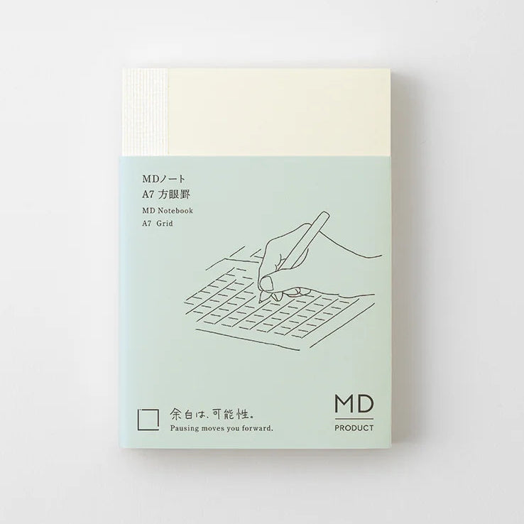 Crafted in Japan, this minimalist notebook is designed to enhance your writing experience. Inside, you'll find the high-quality Midori Diary (MD) paper, first developed in 1960 and refined ever since. Midori has rigorously tested this paper with various writing instruments to ensure quality, checking for ink feathering or bleeding, drying time, the smoothness of pen tips on the surface, and the tactile feel. The result is a paper that resists bleeding and feathering and is fountain-pen friendly, ensuring a