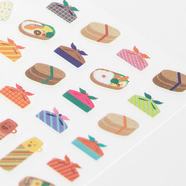Midori Sticker Sheet - Achievement: Lunch Box
The "Achievement Sticker" is a sticker that allows you to see your progress in a month at a glance just by sticking it on your monthly block schedule every day. On the day you achieve your goal, you can put it on like a reward sticker. In addition to monthly blocks, you can also use it for weekly pages and diaries.