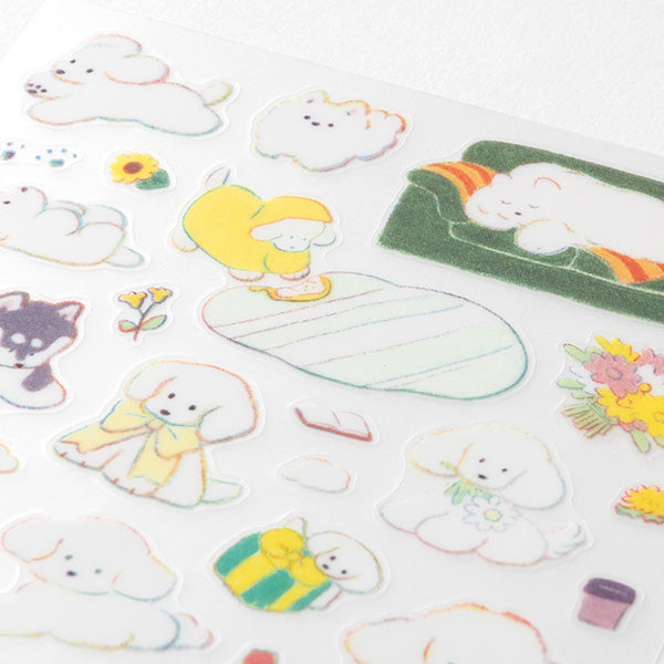 Midori Sticker Sheet - Medium Dog
The "Dog Pattern <m>" sticker is a slightly larger sticker, so it's perfect for decorating the margins of notebooks and notebooks.