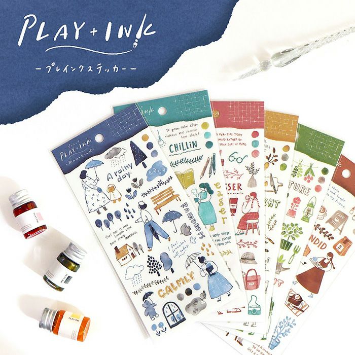 This is an ink touch style sticker drawn with a brush or glass pen. If you combine it with the writing with a glass pen, you will have a satisfying page that makes you feel as if you drew the illustration yourself.
• This package includes 1 sheet of sticker
• Material: Masking Tape
• Package measures approx. H202 x W93 x D1mm
• Made in Japan