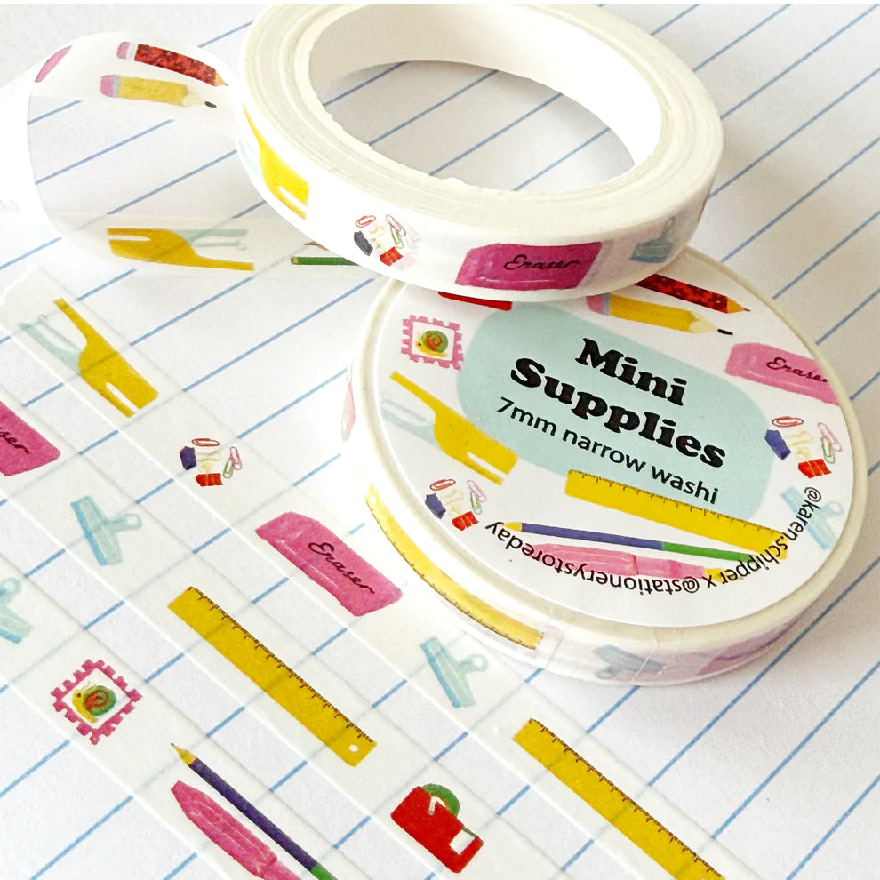Teeny tiny supply shelf by Karen Schipper.
7mm x 10m tape
Artwork property of Karen Schipper