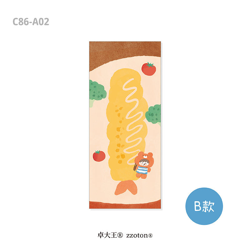 Molinta - Long Sticky Notes B
Take notes or decorate your planner with this cute sticky note set! This set includes 6 different patterns!
48mm x 105mm
120g white kraft paper
48 sheets - 6 different patterns within the sticky note pad