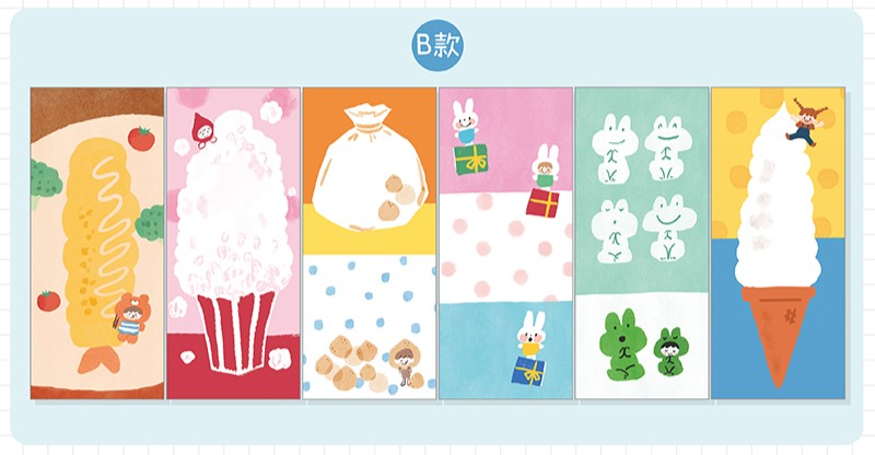 Molinta - Long Sticky Notes B
Take notes or decorate your planner with this cute sticky note set! This set includes 6 different patterns!
48mm x 105mm
120g white kraft paper
48 sheets - 6 different patterns within the sticky note pad