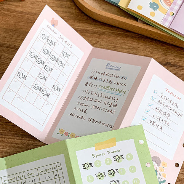 Molinta - Monthly Plan M5 Tri-Fold Pages
Designed with a spacious undated monthly layout, these inserts fold out to give you extra room for organizing your schedule, tracking habits, reviewing your month, and managing your to‑dos — all in one streamlined spread.
Specifications: 183mmx105mm
Material: 120g white craft
Number of pages: 10