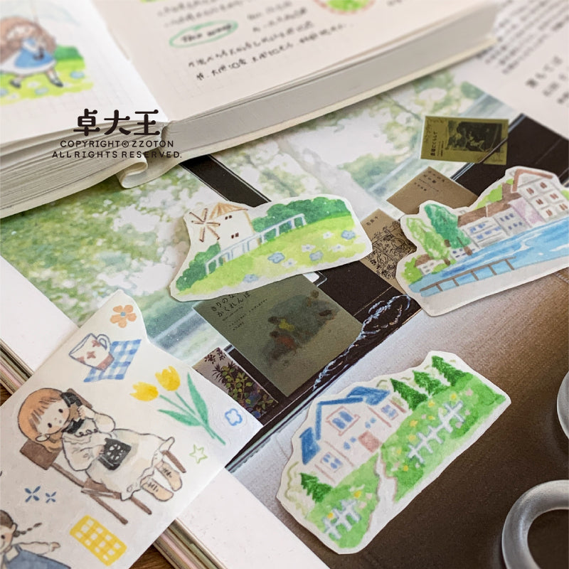 Molinta - My Leisure Vacation Washi Tape Holiday Sticker Rolls