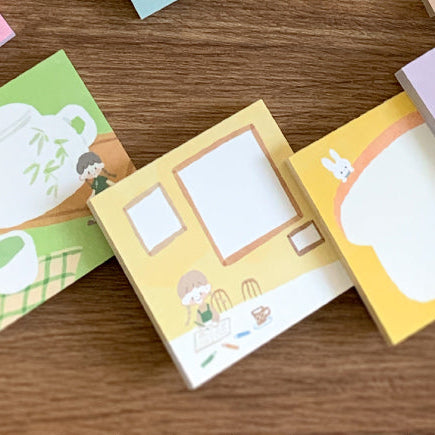 Molinta - Picture Frame Sticky Notes
Take notes or decorate your planner with this cute sticky note set! Perfect for jotting quick reminders, marking pages, or decorating your journal, this petite sticky note pad brings adorable vibes to your everyday stationery routine.
With 12 different designs to choose from, you can pick your favorites or collect the whole set.
50mm x 50mm (Approx 2in x 2in)
120g white kraft paper
50 pages
Includes 1 pattern