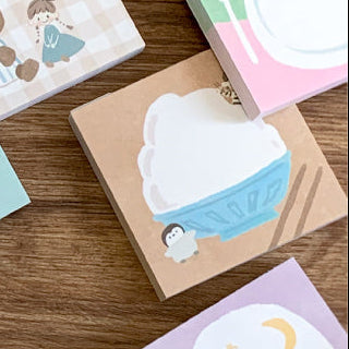 Molinta - Rice Sticky Notes
Take notes or decorate your planner with this cute sticky note set! Perfect for jotting quick reminders, marking pages, or decorating your journal, this petite sticky note pad brings adorable vibes to your everyday stationery routine.
With 12 different designs to choose from, you can pick your favorites or collect the whole set.
50mm x 50mm (Approx 2in x 2in)
120g white kraft paper
50 pages
Includes 1 pattern