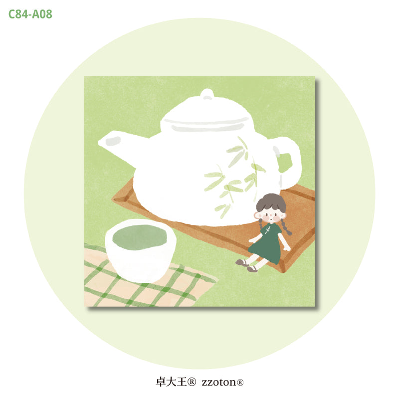Molinta - Tea Tasting Sticky Notes
Take notes or decorate your planner with this cute sticky note set!
50mm x 50mm
120g white kraft paper
50 pages