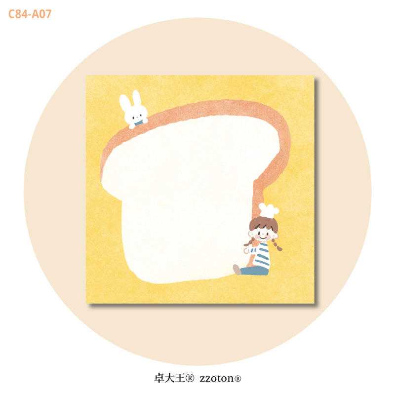 Molinta - Toast Sticky Notes
Take notes or decorate your planner with this cute sticky note set!
50mm x 50mm
120g white kraft paper
50 pages