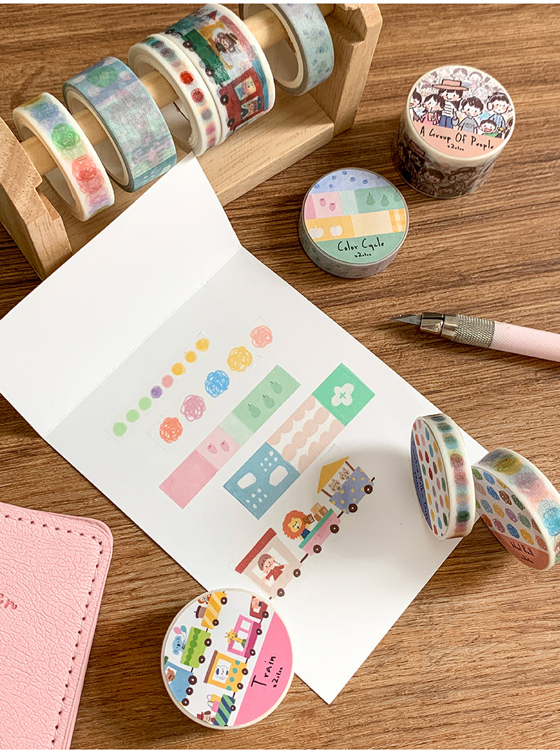 Molinta - Train Washi Tape swatch