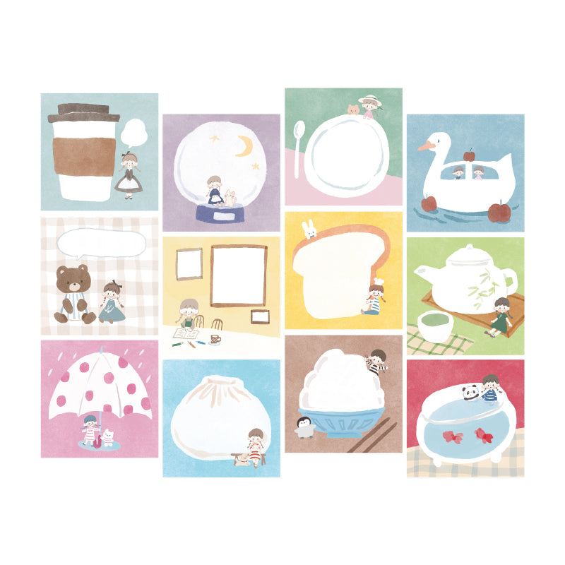 Molinta - Coffee Sticky Notes
Take notes or decorate your planner with this cute sticky note set! Perfect for jotting quick reminders, marking pages, or decorating your journal, this petite sticky note pad brings adorable vibes to your everyday stationery routine.
With 14 different designs you can pick your favorites or collect them all!
50mm x 50mm (Approx 2in x 2in)
120g white kraft paper
50 pages
Includes 1 pattern
