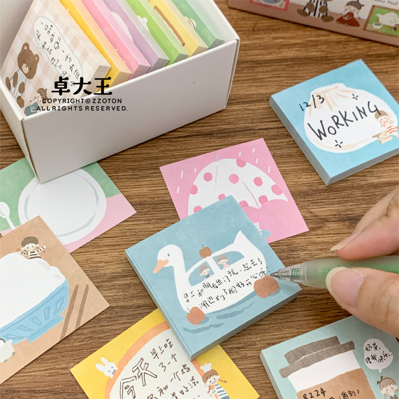 Molinta - Coffee Sticky Notes
Take notes or decorate your planner with this cute sticky note set! Perfect for jotting quick reminders, marking pages, or decorating your journal, this petite sticky note pad brings adorable vibes to your everyday stationery routine.
With 14 different designs you can pick your favorites or collect them all!
50mm x 50mm (Approx 2in x 2in)
120g white kraft paper
50 pages
Includes 1 pattern
