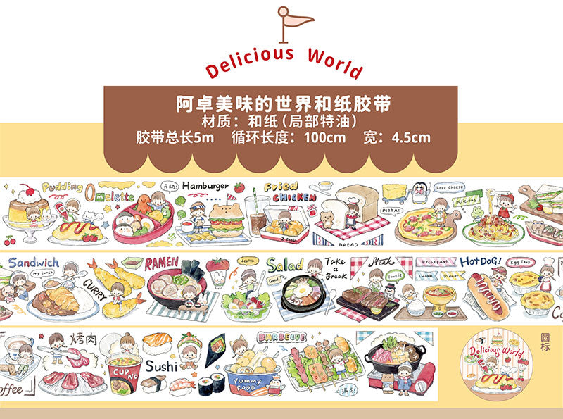 Molinta Delicious World Washi Tape