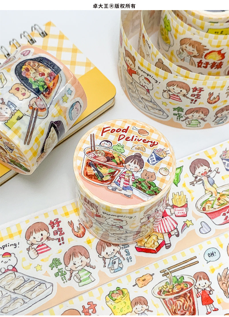Molinta_Food_Delivery_Washi_Tapes Kiss Cut Sticker